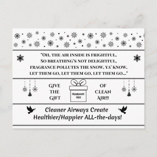 Give the Gift of Clean Air シーズンポストカード (正面)