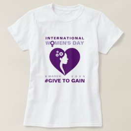 Give To Gain 国際女性デー 2026 Tシャツ