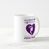 Give To Gain International Women's Day 2026 コーヒーマグカップ (正面右)