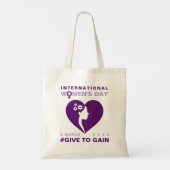 Give To Gain International Women's Day 2026 トートバッグ (裏面)