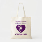 Give To Gain International Women's Day 2026 トートバッグ (正面)
