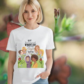 Give to Gain The future is Female 国際女性デー トライブレンドTシャツ