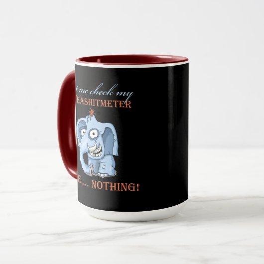 GiveAShitMeterを確認する マグカップ (正面左)