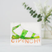 Givenchy -ファッションイラストレーションはがき ポストカード (スタンド正面)