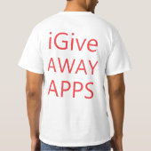GivenTo -私は遠くになAppsを与えます Tシャツ (裏面)
