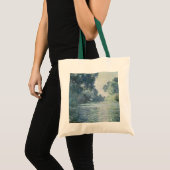 Givernyの近くのセーヌ河のクロード・モネ|の枝 トートバッグ (正面(商品))