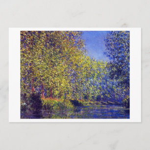 Givernyの近くのEpteの川のMonetの絵画のくねり 案内状