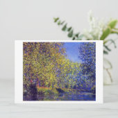 Givernyの近くのEpteの川のMonetの絵画のくねり 案内状 (スタンド正面)