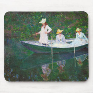 Givernyクロード・モネのノルウェーのボート マウスパッド