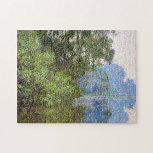 Givernyクロード・モネの近くのセーヌ河の朝 ジグソーパズル (横)