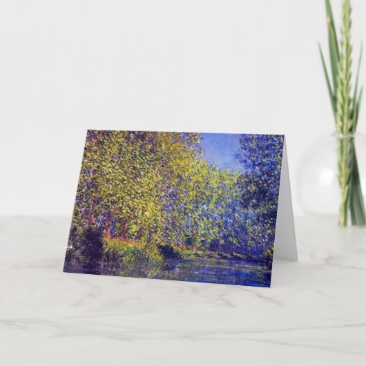 GivernyフランスMonetの芸術の近くでEpteの川で曲げて下さい カード (正面)