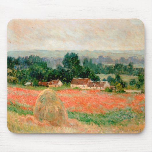 Giverny、クロード・モネの三角波 マウスパッド (正面)