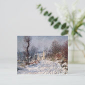 Giverny、冬1885年への道 ポストカード (スタンド正面)