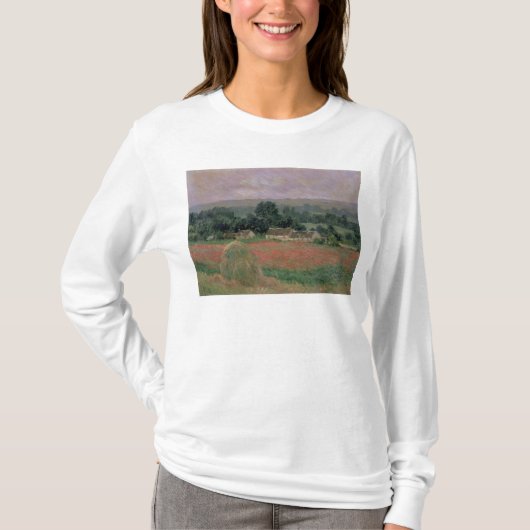 Giverny 1886年のクロード・モネ|の三角波 tシャツ (正面)