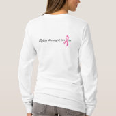 Givinの蟹座ブーツ-乳癌のTシャツ Tシャツ (裏面)