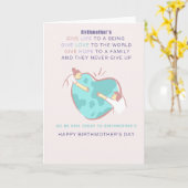 Giving back Birthmother's Day Card カード (黄色い花)
