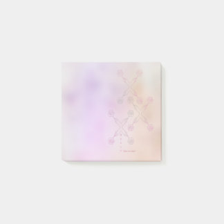 Giving flowers(pattern) ポストイット