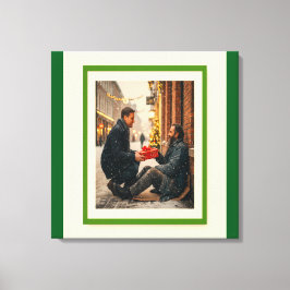 GIVING IS LOVING CHRISTMAS MESSAGE キャンバスプリント