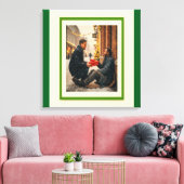 GIVING IS LOVING CHRISTMAS MESSAGE キャンバスプリント (インサイチュ (リビング))