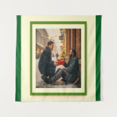 GIVING IS LOVING CHRISTMAS MESSAGE タペストリー (正面)