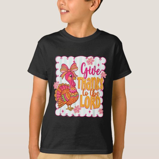 Giving Thanks To The Lord Nk Thanksgiving Turkey C Tシャツ (正面)