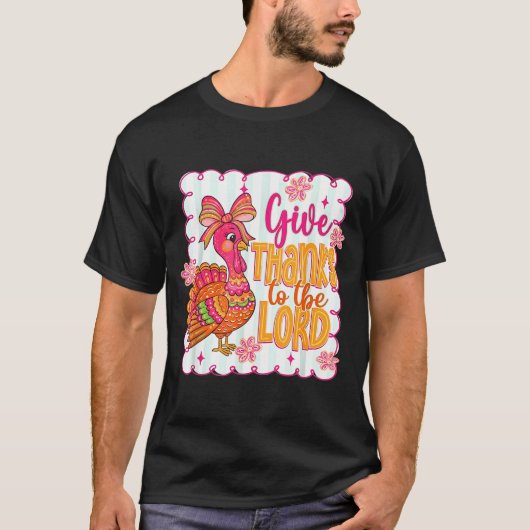 Giving Thanks To The Lord Nk Thanksgiving Turkey C Tシャツ (正面)