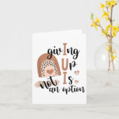 Giving Up Is Not Option Iui Rainbow Fertility Endo カード (黄色い花)