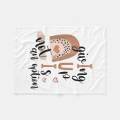 Giving Up Is Not Option Iui Rainbow Fertility Endo フリースブランケット (正面(横))