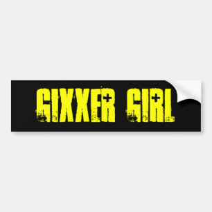GIXXERの女の子 バンパーステッカー