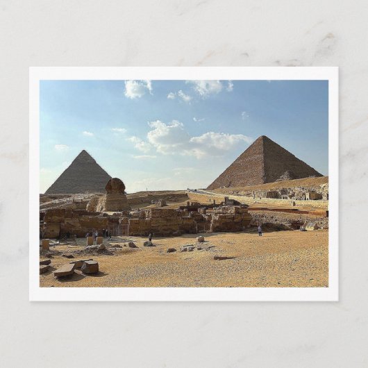 Giza Pyramid Complex. Postcard ポストカード (正面)