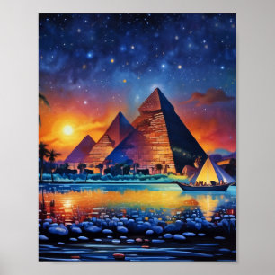 Giza pyramidsプリント、バリューポスター紙（マット） ポスター