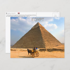Giza Pyramids、エジプトのはがき ポストカード