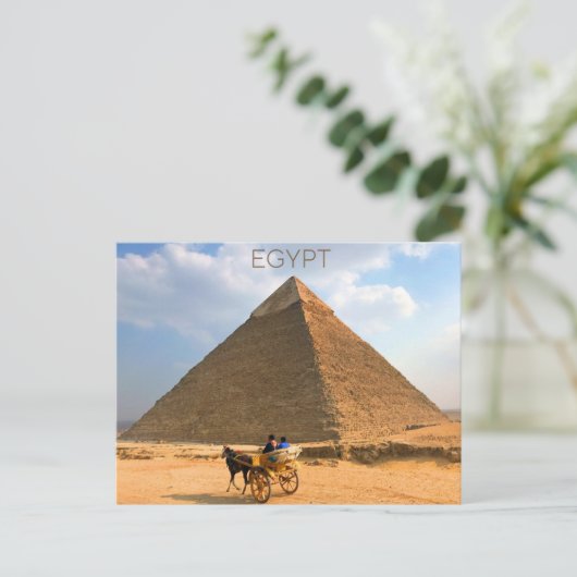 Giza Pyramids、エジプトのはがき ポストカード (スタンド正面)