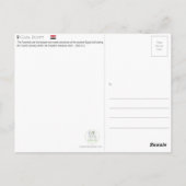 Giza Pyramids、エジプトのはがき ポストカード (裏面)