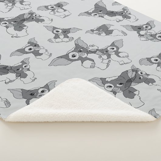 Gizmo | Black & White Pattern シェルパブランケット (3/4)