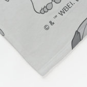 Gizmo | Black & White Pattern フリースブランケット (角)