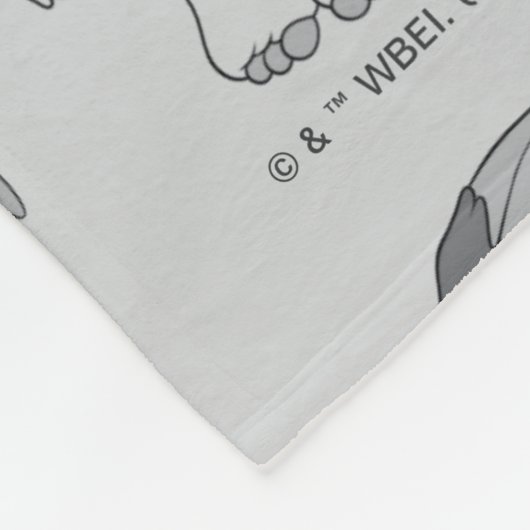 Gizmo | Black & White Pattern フリースブランケット (角)