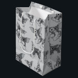 Gizmo | Black & White Pattern ミディアムペーパーバッグ<br><div class="desc">Check out this fun black and white pattern featuring Gizmo. But don't feed him after midnight!</div>