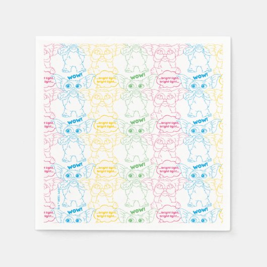 Gizmo | Bright Light! Bright Light! スタンダードカクテルナプキン (正面)