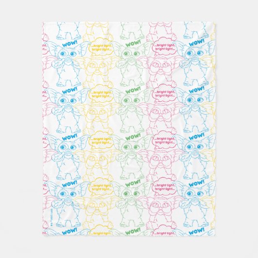 Gizmo | Bright Light! Bright Light! フリースブランケット (正面)