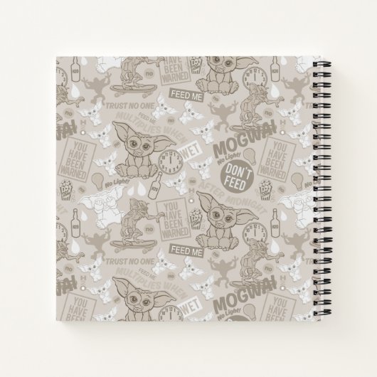 Gizmo | Cute Comic Character | Add Your Name ノートブック (裏面)