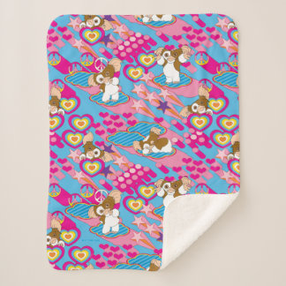 Gizmo | Pink Peace & Love Pattern シェルパブランケット