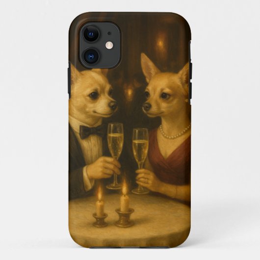 Gizmo’s Romantic Dinner – Champagne & Love Case-Mate iPhoneケース (裏面)