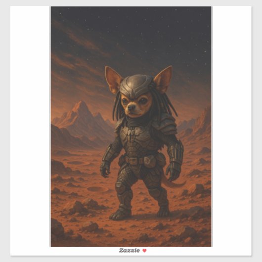 Gizmo the Predator on Mars シール (シート)