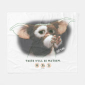 Gizmo There Will Be Mayhem フリースブランケット (正面(横))
