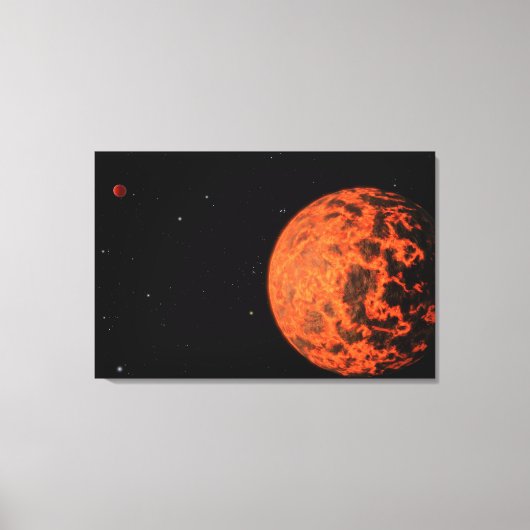 Gj 436と呼ばれる星を周回するExoplanet Ucf-1.01。 キャンバスプリント (正面)