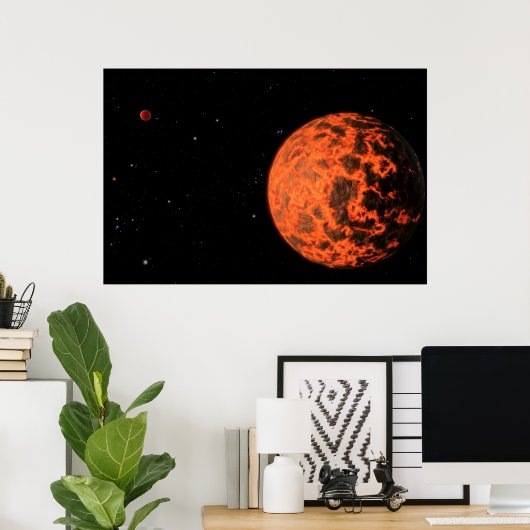 Gj 436と呼ばれる星を周回するExoplanet Ucf-1.01。 ポスター (ホームオフィス)