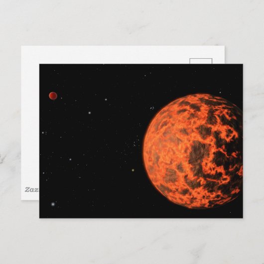 Gj 436と呼ばれる星を周回するExoplanet Ucf-1.01。 ポストカード (正面/裏面)