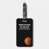 Gj 436と呼ばれる星を周回するExoplanet Ucf-1.01。 ラゲッジタグ (裏面縦)