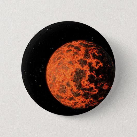 Gj 436と呼ばれる星を周回するExoplanet Ucf-1.01。 缶バッジ (正面)